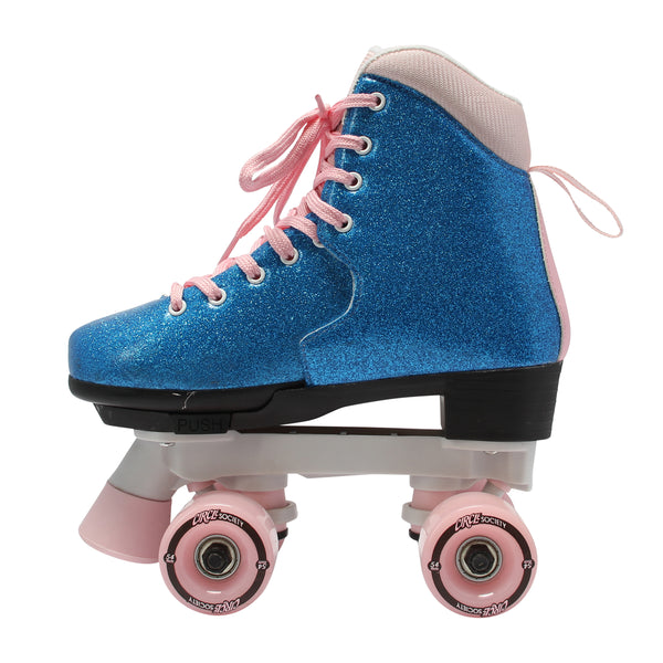 Circle Society Girls' Bling Bubble Gum Quad Roller Skates