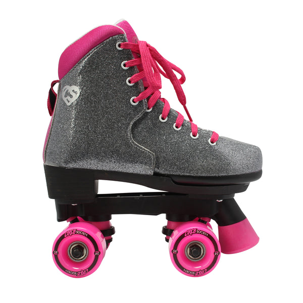 Circle Society Girls' Sizzling Pink Quad Roller Skates