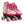 Load image into Gallery viewer, Circle Society Girls&#39; Retro Confettie Quad Roller Skates

