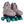Load image into Gallery viewer, Circle Society Girls&#39; Retro Leopard Quad Roller Skates

