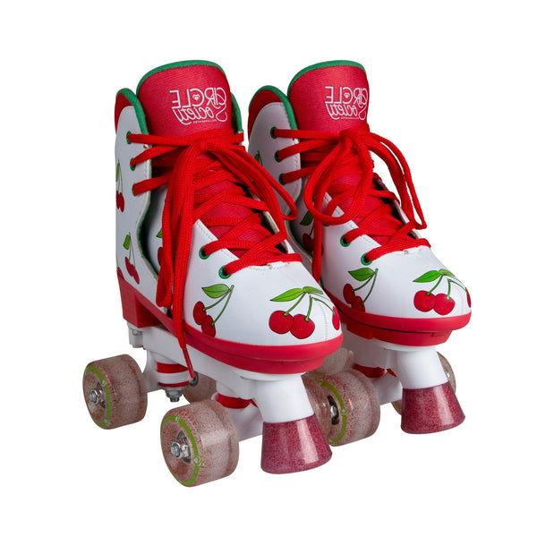 Circle Society Girls' Craze Cherry Quad Roller Skates