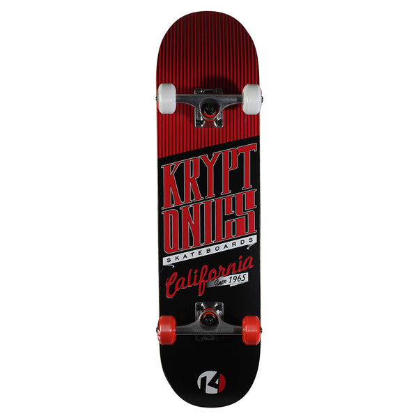 Kryptonics Star Series Complete Skateboard (31" x 8") - Cali-Red