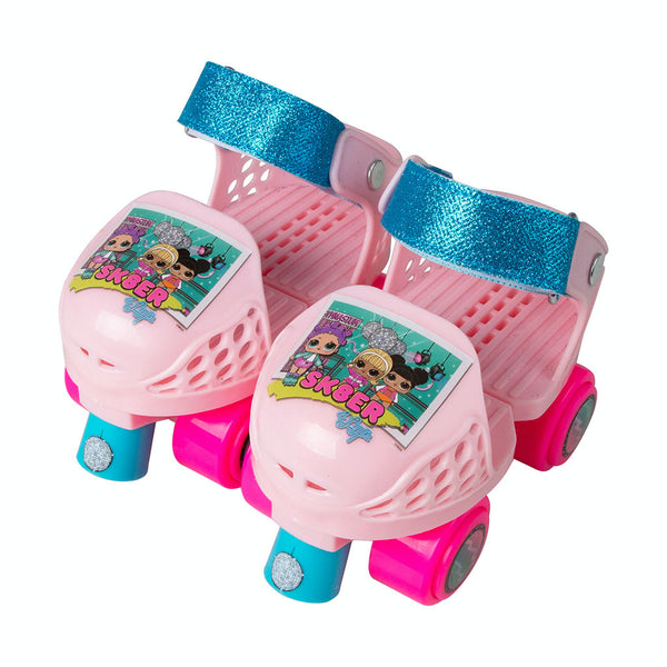 LOL Surprise Kids Rollerskate Junior Size 6-12 with Knee Pads